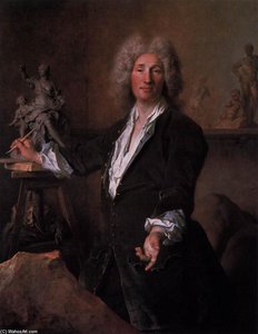 The Sculptor Nicolas Coustou In His Atelier — Nicolas De Largillière