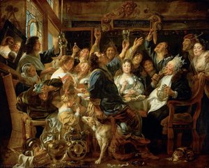 The Feast Of The Bean King — Jacob Jordaens