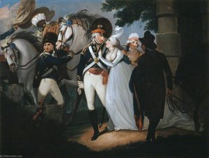 An Officer Of Light Dragoons Taking Leave Of His Wife — Henry Singleton