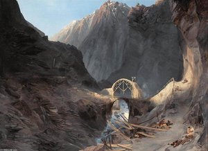 Building The Devil's Bridge — Carl Blechen
