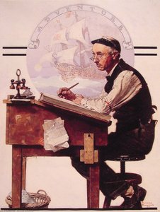 Contabile Sognante (avventura) — Norman Rockwell