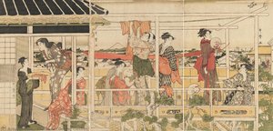 Drying Clothes — Kitagawa Utamaro