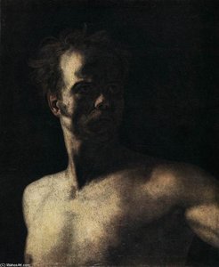 Study Of A Head — Théodore Géricault