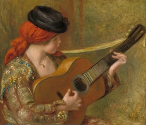 Giovane Donna Spagnola Con Una Chitarra — Pierre-auguste Renoir
