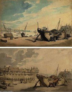 The Boat People - Redundant Shipping Turned To Other Uses — Thomas Rowlandson