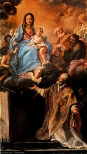 The Virgin Appeared To St. Philip Neri — Carlo Maratta