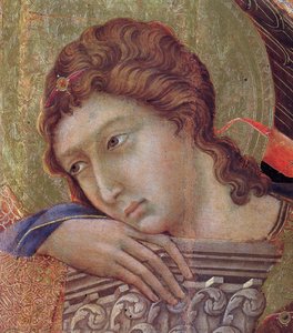 Madonna And Child On A Throne (front Side Fragment) — Duccio Di Buoninsegna