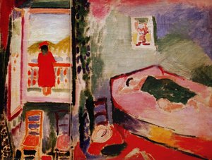 Intérieur À Collioure La Sieste Huile Sur Toile Suisse, Collection Particulière — Henri Matisse