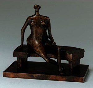 Seated Woman With Crossed Feet — Henry Moore