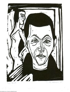 Man's Head. Self-portrait — Ernst Ludwig Kirchner