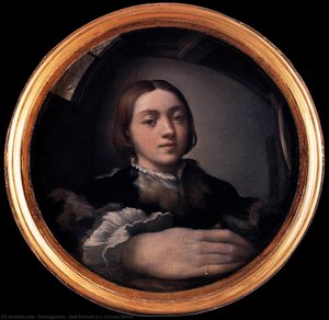 Autoportrait Dans Un Miroir Convexe — Parmigiano