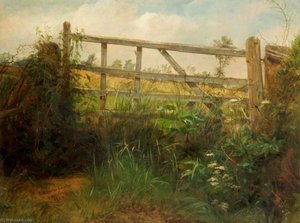 Five Barred Gate At Yardley — Frederick Henry Henshaw