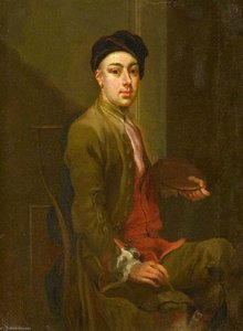 Self Portrait Of The Artist In His Studio — Francis Hayman