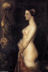 Two Young Girls Or The Beautiful Rosine — Antoine Wiertz