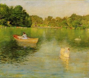 Sul Lago, Central Park — William Merritt Chase