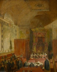 Passing The Reform Bill, 1832, Interior Of Court Of Requests — Samuel William Reynolds