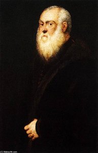 Retrato De Un Hombre Barbudo Blanco — Jacopo Tintoretto