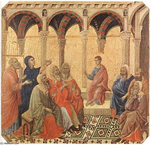 Die Disputation Mit Den Ärzten — Duccio Di Buoninsegna