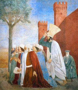 9. Exaltacja Krzyża (detal) — Piero Della Francesca