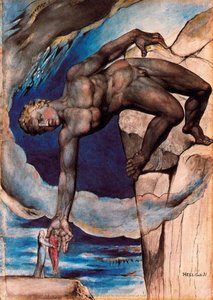 Antaeus Setting Down Dante And Virgil In The Last Circle Of Hell — William Blake