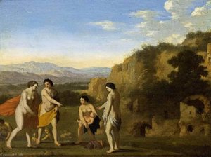 The Finding Of Moses — Cornelius Van Poelenburgh