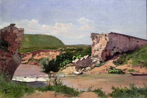 Landscape With Bridge Ruins — Carl Eduard Schuch