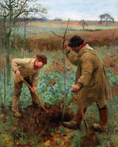 Planting A Tree — George Clausen