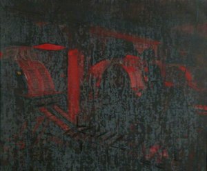 Airgraphs On Drying Drums In The Dark Room — Ruskin Spear
