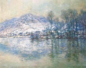 Les eaux glaciales : une étreinte hivernale pour Claude Monet