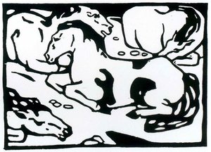 Caballos Descansando — Franz Marc