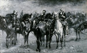 Cavalry In An Arizona Sand-storm — Frederic Remington
