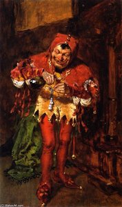 Caricatura - Lo Zattero (studio) — William Merritt Chase
