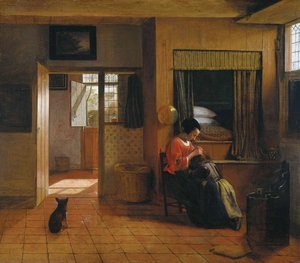 Die Mutter — Pieter De Hooch