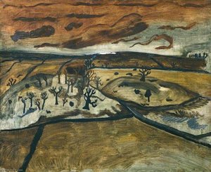 1928 (foothills, Cumberland) — Ben Nicholson Om