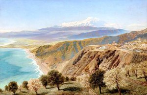 Mount Etna From Taormina, Sicily — John Edward Brett