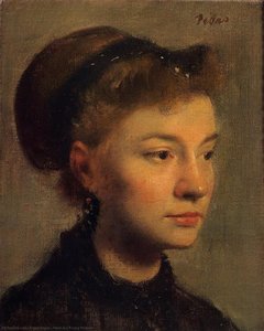 Hlava Mladej Ženy — Hilaire-germain-edgar Degas