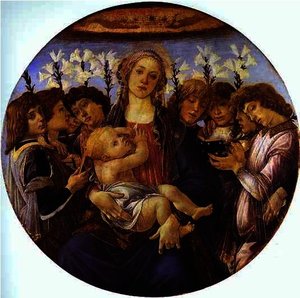 Madonna Und Kind Mit Acht Engeln (tondo Raczynski) — Sandro Botticelli
