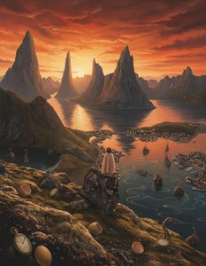 Ephemeral Vista Of The Crimson Hour — Jacques Villedieu