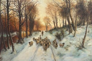 Through The Calm And Frosty Air - Joseph Farquharson — Joseph Farquharson